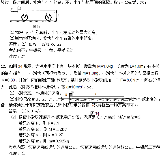 2014年成人高考《高起点理化》练习题及答案