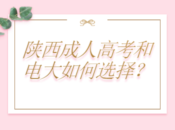 陕西成人高考和电大如何选择？