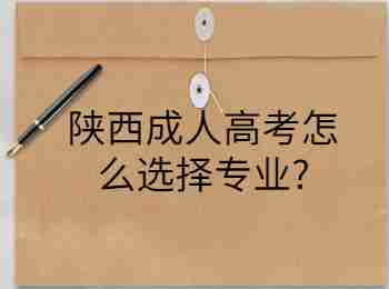 陕西成人高考怎么选择专业?