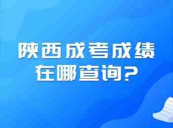 陕西成考成绩在哪查询?