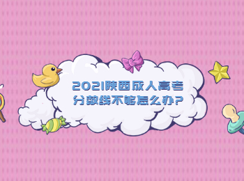 2021陕西成人高考分数线不够怎么办?