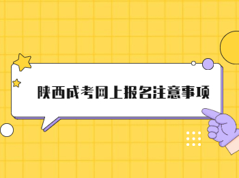 陕西成考网上报名注意事项