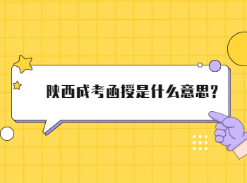 陕西成考函授是什么意思?