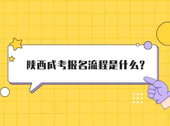 陕西成考报名流程是什么?