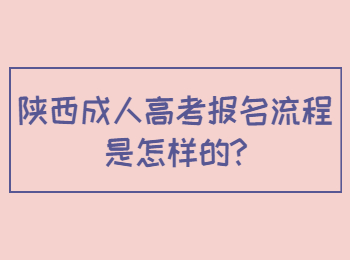 陕西成人高考报名流程是怎样的