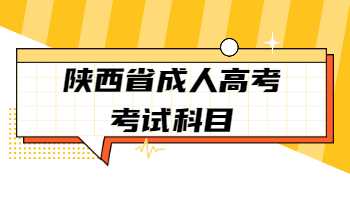 陕西省成人高考考试科目