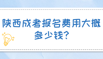 陕西成考报名费用大概多少钱