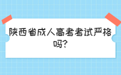 陕西省成人高考考试严格吗