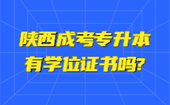 陕西成人高考学位证