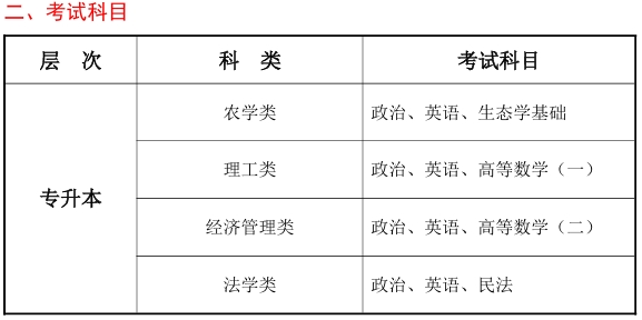 考试科目