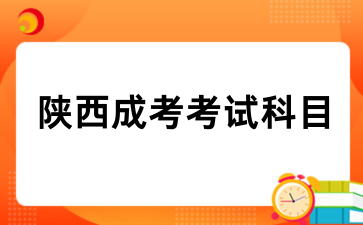 2026年陕西成考考试科目